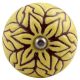 Brown Amarylis Floral Etched Ceramic Wine Stopper
